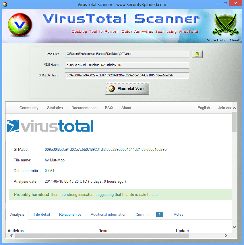 Portable Virus Total Scanner 3.6 Final