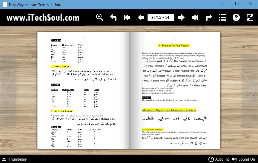  Easy Way To Learn Tenses In Urdu Language In The Form Of Flip Flash 