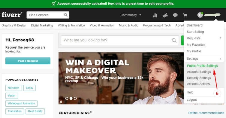 06_Sign Up Fiverr And Earn Big Money