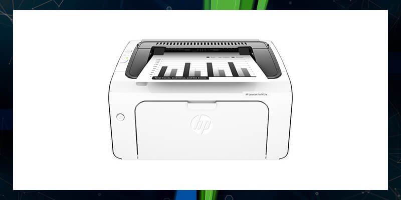 HP LaserJet Pro M12w Wireless Laser Printer - White