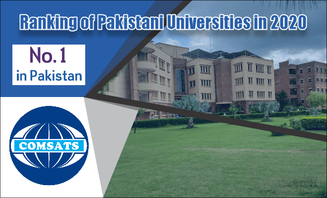 Ranking of Pakistani Universities in 2020