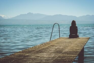 Free Woman Dock photo and picture