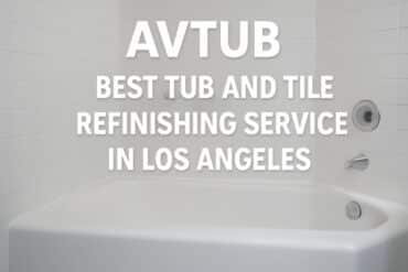 Avtub logo showcasing their top tub and tile refinishing services in Los Angeles.