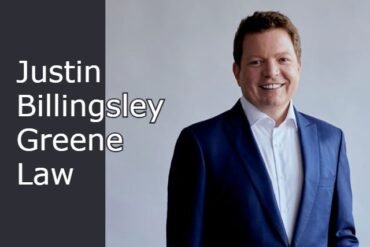 Image of Justin Billingsley Greene Law logo, showcasing the firm's name in a sleek and modern font.