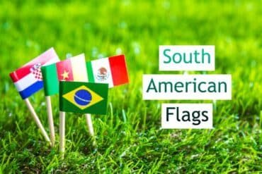A collection of various South American flags displayed together, showcasing their unique colors and designs. A collection of various South American flags displayed together, showcasing their unique colors and designs.