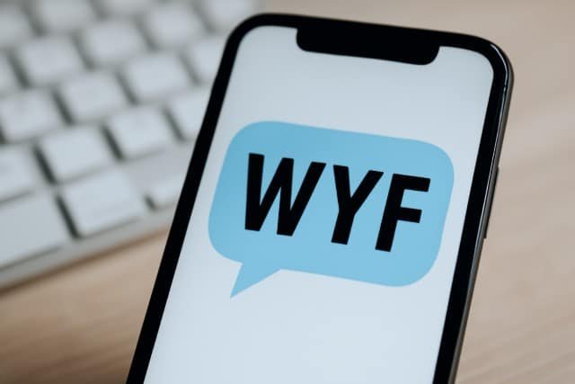Image asking "What is WYF?" with a focus on explaining its meaning and context.