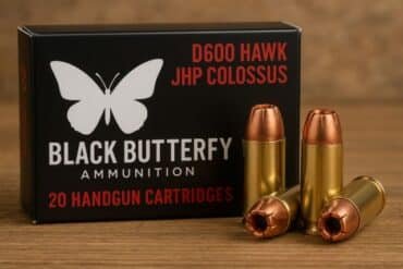 Black Butterfly Ammunition D600 Hawk JHP Colossus