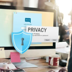 Visual guide on safeguarding online privacy when registering for services, ensuring personal data remains secure.