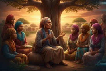 Wayyo Gindina Hausa Novel cover and characters illustration