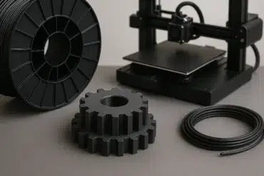 ABS filament spool for producing durable, heat-resistant 3D printed parts.