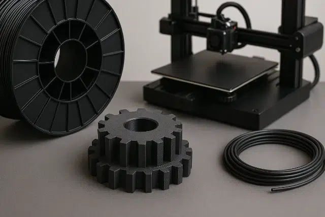 ABS filament spool for producing durable, heat-resistant 3D printed parts.