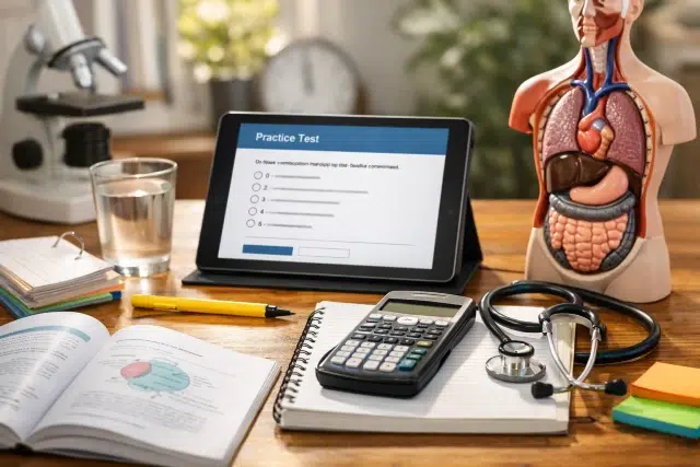 Chegg Ati Teas study plan showing low stress practice, pacing, and review steps