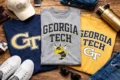 Georgia Tech Shirt with official logo in a comfortable modern fit for everyday wear