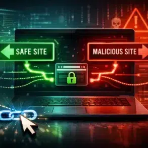 Link Asiktoto redirect chain example showing safe vs suspicious destinations