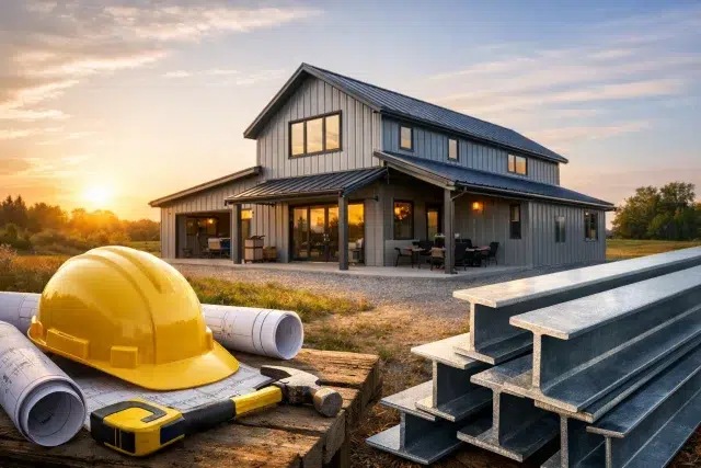 Steel buildings for garages, workshops, and durable home storage