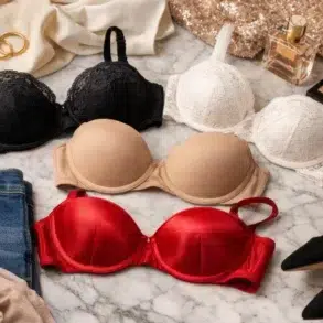 Underwire bra style and support guide showing bra types for different outfits