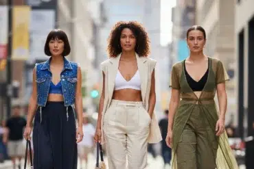 bra and vest outfit with tailored vest layered over supportive bra top for a modern fashion and function look