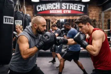 Church Street Boxing Gym boxing class with coach-led pad work and heavy bag training for beginners and advanced fighters