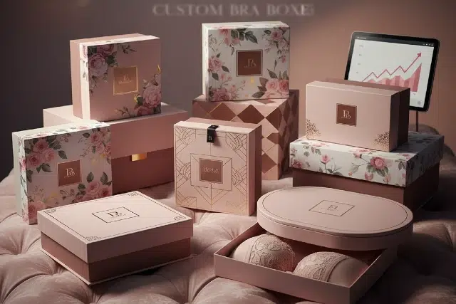 Custom bra boxes showcasing premium lingerie packaging for stronger branding and higher sales