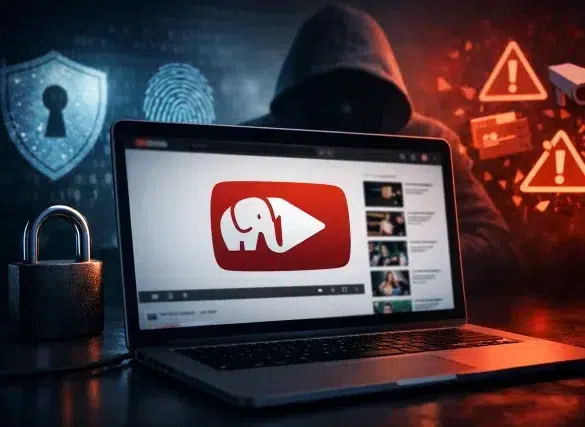 Elphnat Tube safety guide showing privacy risks, app permissions, and protection steps on mobile devices