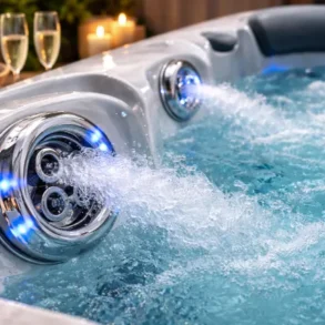 hot tub nozzle installed in spa jet for stronger water pressure and relaxation