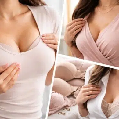 overflowing bra in outfits with seamless styling tips for smooth look under t-shirts, dresses, and blouses