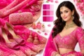 Rani Pink Colour outfit combinations with gold, ivory, black and emerald styling ideas for saree, lehenga and modern looks