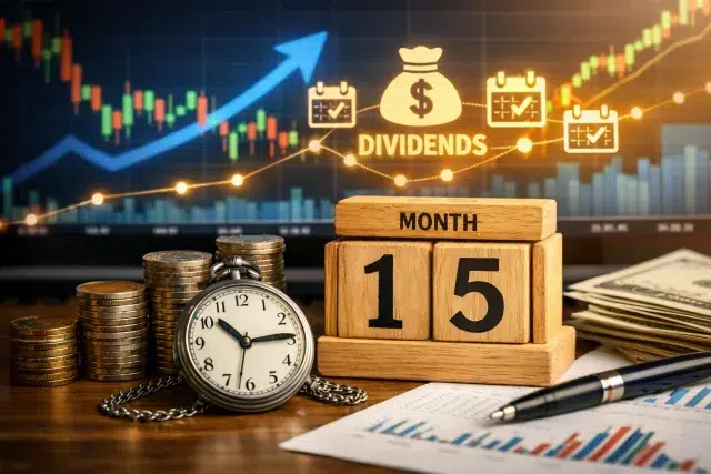 rfix next dividend date timeline showing declared date ex-date record date and pay date for RFIX distribution
