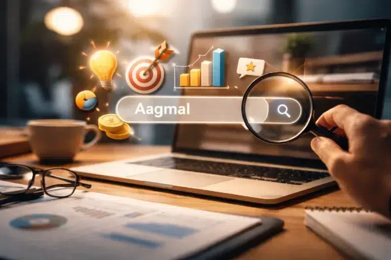 Aagmal search intent breakdown showing aagmal run, aagmal mba, and aagmal vip user goals