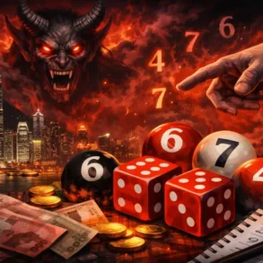 Angka Setan HK Malam Ini trend watch graphic with notes and a pink quince dress reference