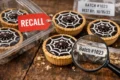 Atwater's Spider Web Tarts Recall clamshell package with green label and Julian date 292 on bottom