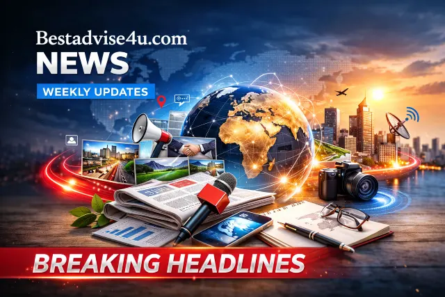 Bestadvise4u.com News weekly updates banner image with breaking headlines