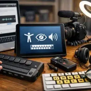 Bumpdots.com tactile bump dots used to label creator tools for an accessible workflow