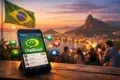 ChatBrasil online social hub interface for Brazilian users chatting in real time