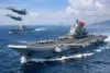 China's Growing Aircraft Carrier Fleet with Fujian, Liaoning, and Shandong at sea during training operations