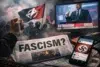 Fascisterne in modern media shown across headlines, social posts, and memes