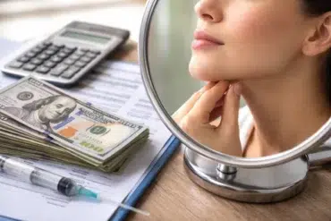 How Much Is Chin Lipo cost breakdown table showing surgeon, facility, and anesthesia fees