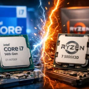 Intel Core I7-14700f Vs Ryzen 7 5800x3d specs and performance comparison chart