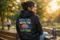 Mental Health Matters Hoodie worn for comfort and daily confidence