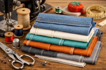 Nahttypen explained with examples of sewing seam types including plain seam, French seam, flat felled seam and serged seam