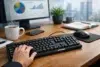 Prodot Keyboard on an office desk setup for comfortable typing and daily productivity
