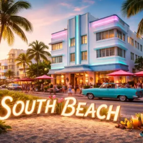 Sobe Hotel South Beach Miami exterior with South Beach streets nearby