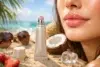 Summer Fridays Lip Balm tube showing glossy hydrating finish on lips