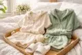 Soft luxury terry cloth bathrobe made from high quality Terry Cloth Fabric for modern loungewear