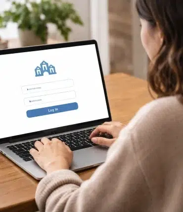 Web Untis login page showing school portal dashboard access screen