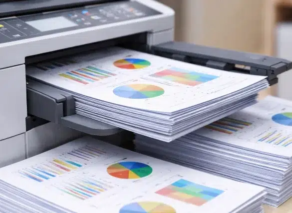 What Does Collate Mean Printing setting showing collated vs uncollated page order on a print dialog screen