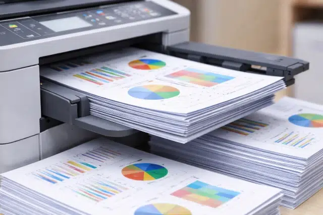 What Does Collate Mean Printing setting showing collated vs uncollated page order on a print dialog screen