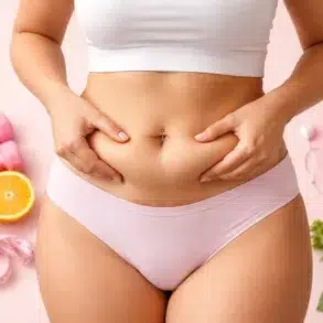 What is a Fupa diagram showing upper pubic area fat distribution