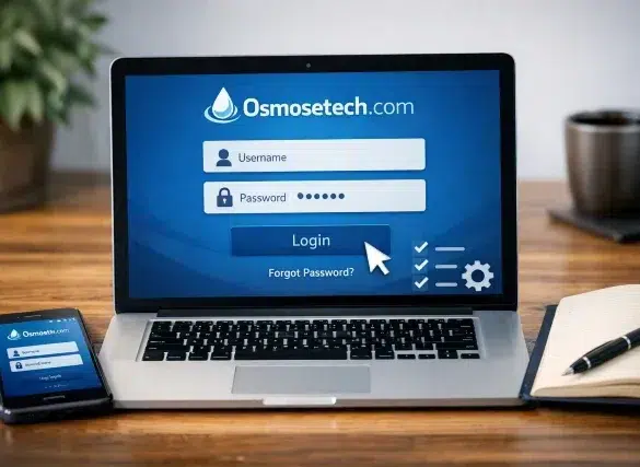 www.Osmosetech.com Login Page Login interface showing www.osmosetech.com login id field