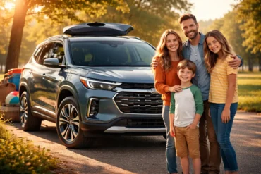2026 Chevrolet Traverse family SUV parked with spacious three row seating and cargo room